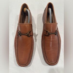 Donald J Pliner Dannie Leather Loafer Men's, Sz 11M. Brown